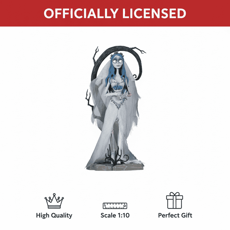 ABYstyle Studio Corpse Bride Emily Collectible Gothic Figure, 8.2