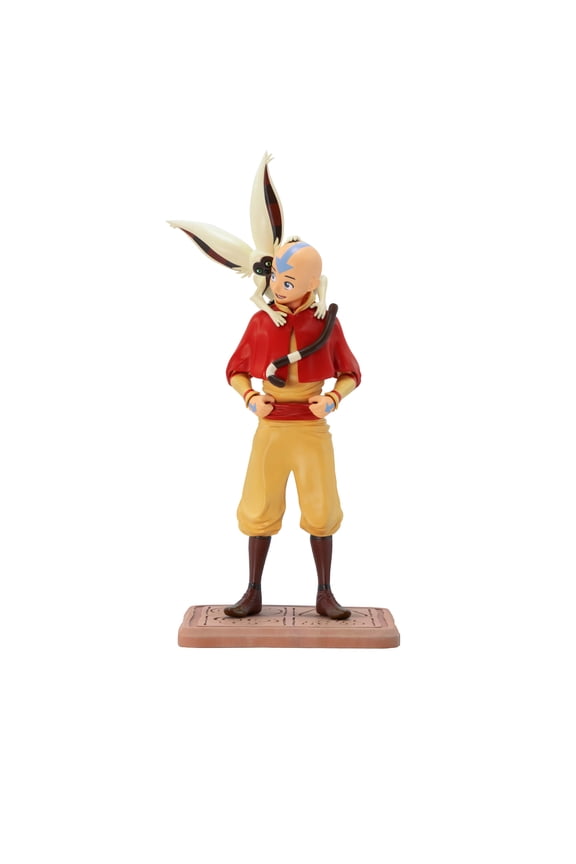 Collectible Teen Aang Action Figure, Plastic Multicolor, 6.3"