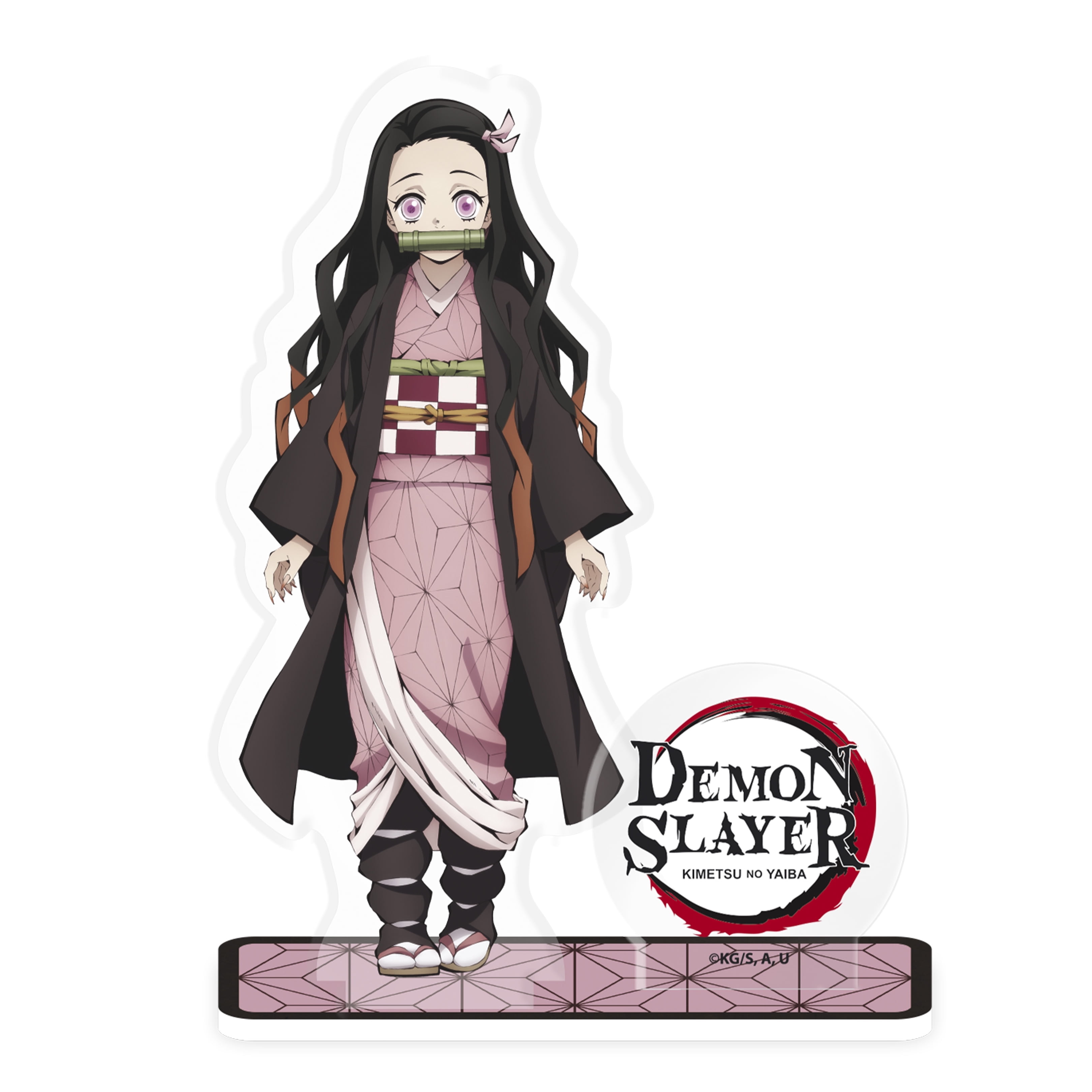 ABYstyle Demon Slayer Nezuko Kamado Acrylic Figure | Official Acryl® Collectible Stand for Anime Fans & Gift Displays | Cute Desk Decor for Kimetsu No Yaiba Lovers