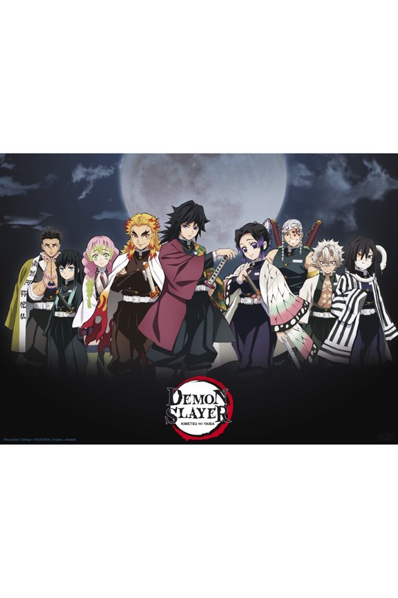 Officially Licensed Demon Slayer Pillars Mini Poster 20.5" x 15" Unframed Print Home Office Room Decor Merch