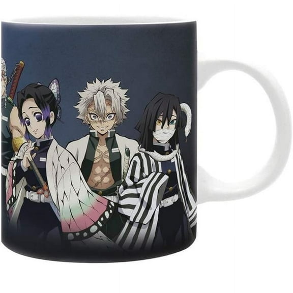 ABYstyle Officially Licensed Demon Slayer Pillars Mug  11oz Ceramic Coffee Cup Featuring the Hashira  Drinkware, Dishwasher & Microwave Safe
