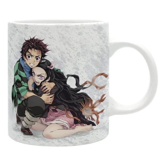 ABYstyle Demon Slayer Tanjiro & Nezuko Snow Mug 11oz Ceramic Coffee Cup Official Anime Drinkware & Gift