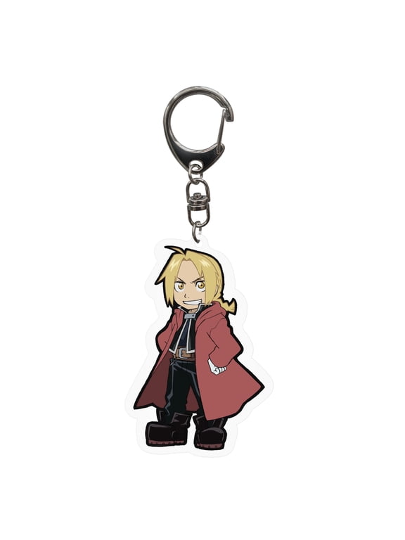Fullmetal Alchemist Brotherhood Edward Elric Chibi Acrylic Keychain Official Anime Key Ring or Bag Charm Gift for Fans & Collectors