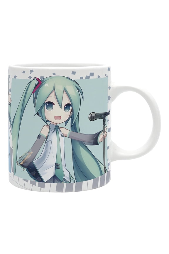 Hatsune Miku Pastel Mug 11 oz Ceramic Coffee Cup Official Vocaloid Drinkware Cute Anime Mug Gift for Miku Fans & Collectors