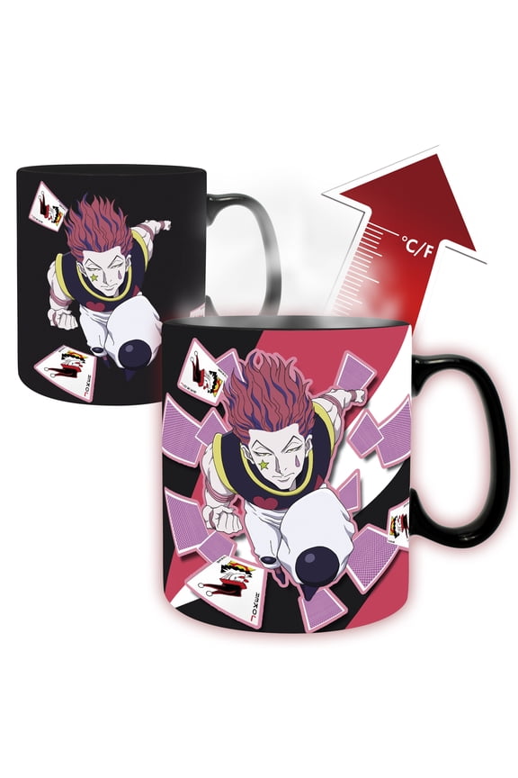 Hunter x Hunter Coffee Mug - 16 Fl Oz Heat Change Coffee Cup Featuring Gon & Hisoka - Anime Merch Color Changing Mug - Ideal Tea Cup for HunterxHunter Merch Collectors