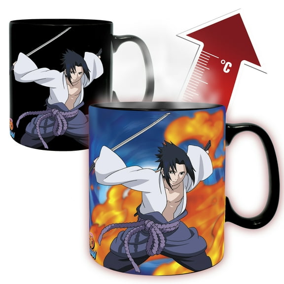 ABYstyle Naruto Shippuden Mug Heat Change 16 Fl Oz Anime Manga Drinkware Home & Kitchen Merch Gift