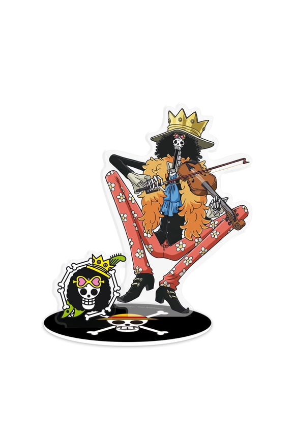 Officially Licensed One Piece Anime Brook Acryl 4" Acryl Figure Room Desktop Decor Merch Gift