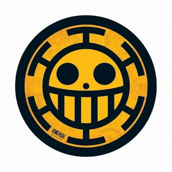 ABYstyle Officially Licensed One Piece Trafalgar Law Emblem Mousepad, Anime Desk Accessory for Office or Gaming – Non-Slip Base