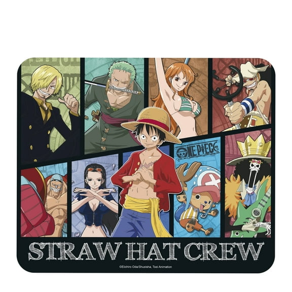 ABYstyle One Piece New World Anime Mousepad 9.25" x 7.7" Non-Slip Rubber Base Desk Mat Featuring Luffy & Crew – Office & Gaming Accessory