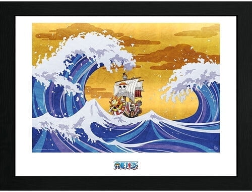 GB Eye Officially Licensed One Piece Thousand Sunny Framed Poster | 12" x 16" Wall Art for Anime Fans Officially Licensed Home & Office Decor
