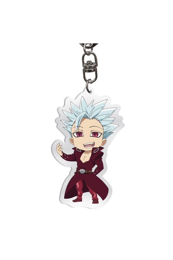 The Seven Deadly Sins Ban Acrylic Keychain  Official Anime Chibi Key Ring Accessory  Collectible Gift for Fans