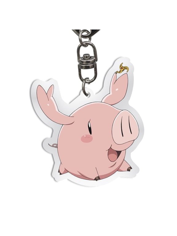 The Seven Deadly Sins Hawk Acrylic Keychain Official Anime Chibi Key Ring Accessory Cute Collectible Gift for Fans