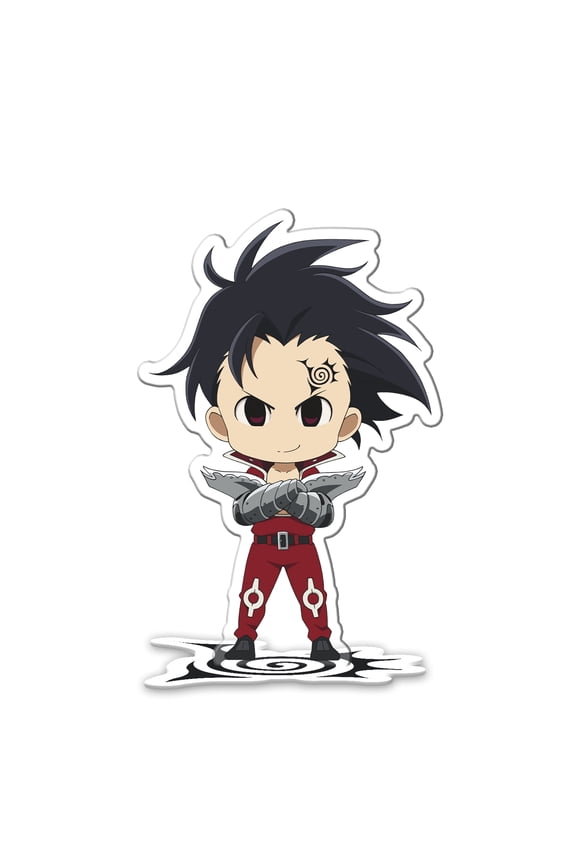 The Seven Deadly Sins Zeldris Acrylic Figure | Official Acryl Anime Villain Collectible for Fans & Desks | Demon Clan Desktop Stand for Shelves, Displays, and Gifts