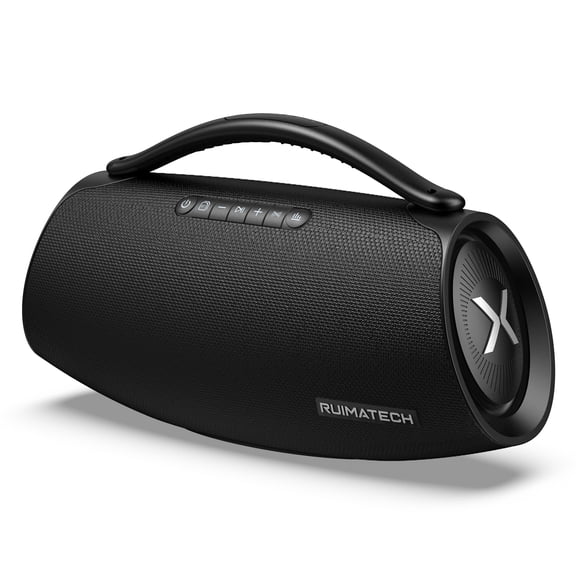 ABigDay 300W Peak Large Bluetooth Speaker, IPX6 Big Waterproof Party Bombox with Wireless Bluetooth 6.0, Deep Bass/Subwoofer*2, 18H Battery, Wireless Loud Speaker for Outdoor Patio