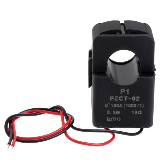AC 0-100A PZCT-02 Split Coil for 100A Amp Energy Meter Mini Clip-on Measuring Building Electricity Consumption