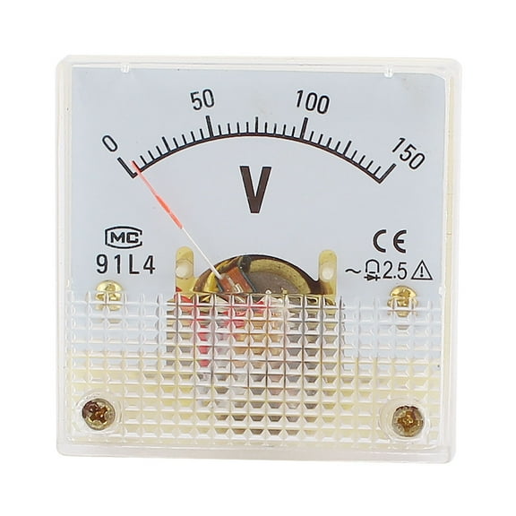 AC 0-150V Class 2.5 Volt Square Face Voltage Meter Analog Voltmeter 91L4