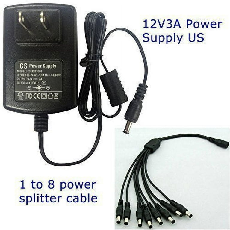Security-01 AC to DC 5V 1A Power Supply Adapter, Plug 5.5mm x 2.1mm