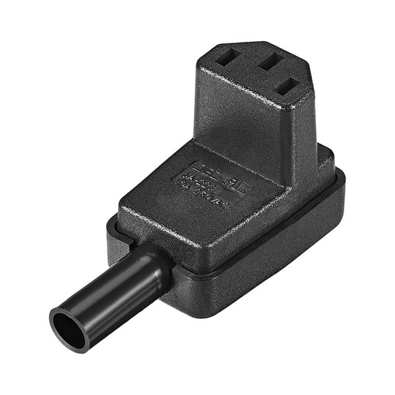 AC 110-250V 10A Female IEC320 C13 Power Socket Adapter Receptacle Connector Right Angle