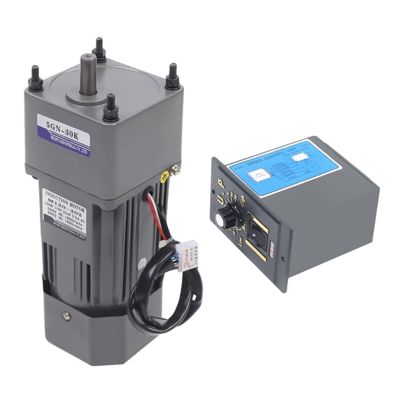 110V 120W AC gear motor electric+variable speed reduction controller 1:30 45RPM