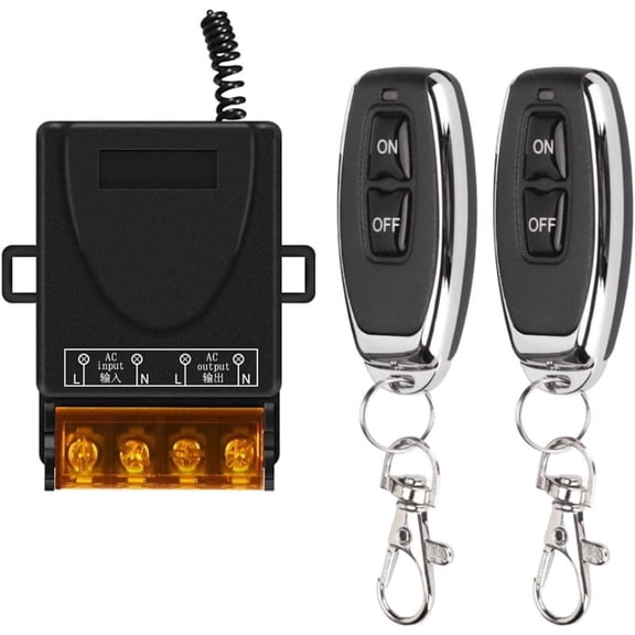AC 110V 220V 240V Remote Control Switch 433mhz 30A Wireless Relay Switch for Pump, Household Control, Industrial Control etc