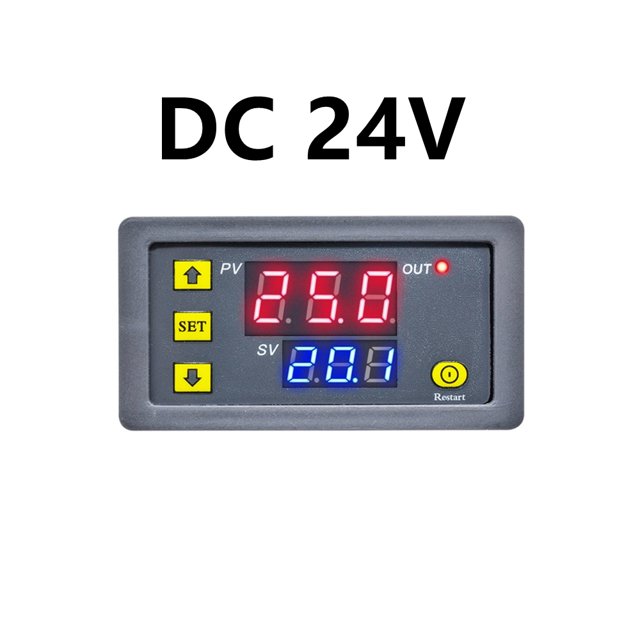 AC 110V220V DC 12/24V Digital Delay Relay LED Display Cycle Timer