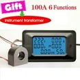 thumbnail image 1 of AC 110V-250V 100A LCD Digital Panel Power Watt Meter Monitor Voltmeter Ammeter, 1 of 6