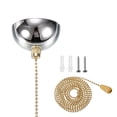 thumbnail image 1 of AC 125/250V Pull Chain Switch  Chrome On/Off Hemisphere Cover, 1 of 6