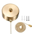 thumbnail image 1 of AC 125/250V Pull Chain Switch Copper Tone On/Off Ceiling Fan Switch, 1 of 6