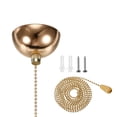 thumbnail image 1 of AC 125/250V Pull Chain Switch French Gold On/Off Hemisphere Cover, 1 of 6