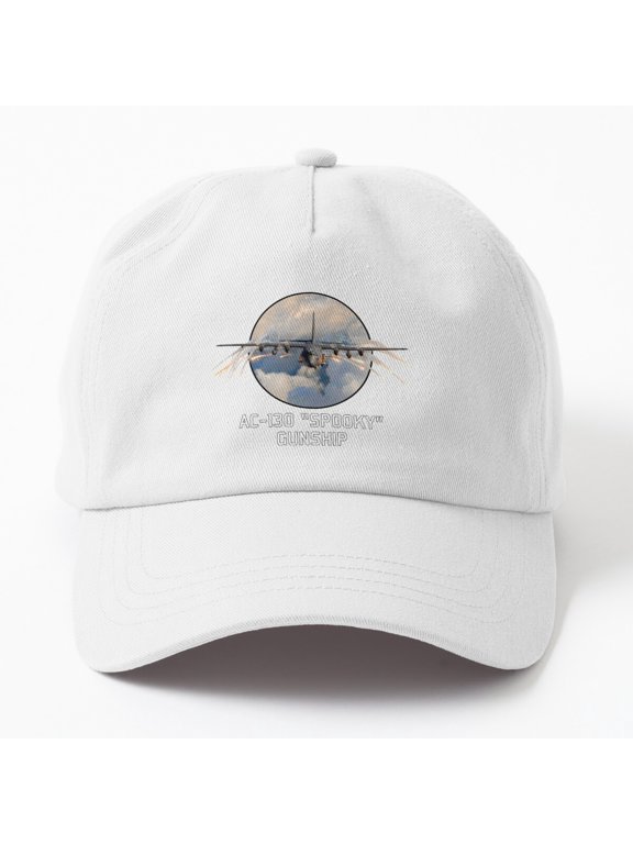 AC 130 Spooky Gunship Baseball Cap, Aircraft Graphic Design