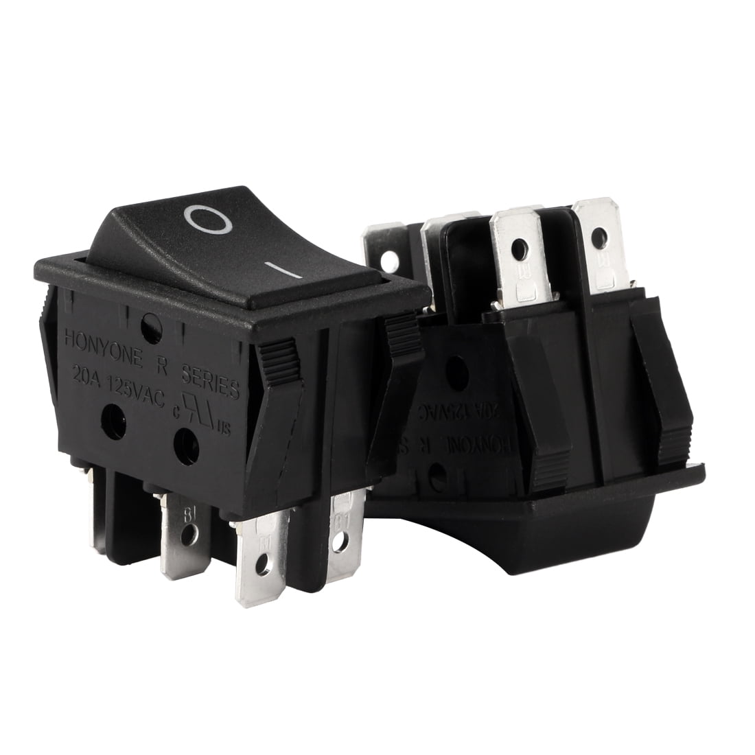 AC 20A/125V 22A/250V DPDT 6 Terminal 2 Position Boat Rocker Switch UL ...