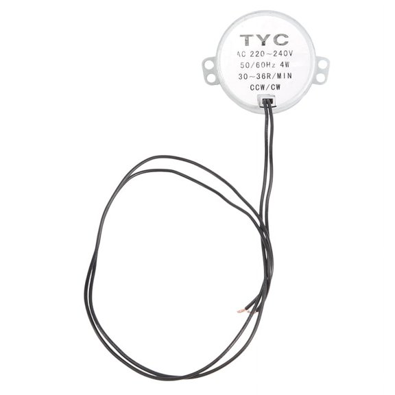 AC 220/240V 30RPM 4W CCW/CW Two Way Controlled Synchronous Motor,1 x Synchronous Motor,Bronze Tone