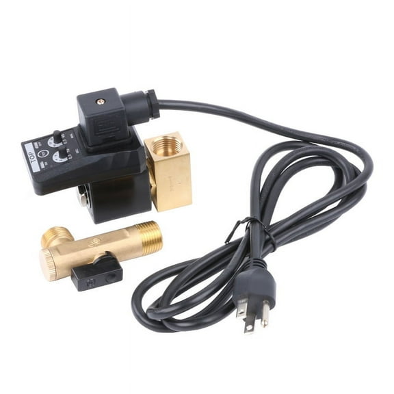 AC 220V 1/2" Electronic Automatic Timed 2-Way Direct-Acting Drain Valve US Plug