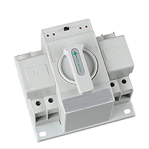 AC 220V/110V 2P 63A Dual Power Automatic Transfer Switch Dual Power Generator Changeover Switch 50HZ/60HZ Automatic and Manual$$Garden & Patio