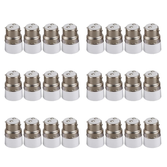 AC 220V B22 to E14 Base Socket Light Lamp Bulb Adapter Holder 24pcs