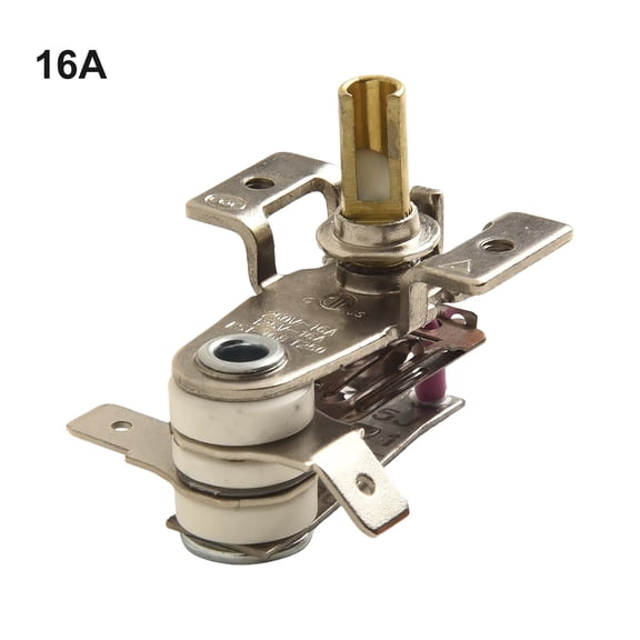 AC 250V 10/16A Adjustable 90 Celsius Temperature Switch Bimetallic Heating Thermostat KDT-200 Switch Accessories 16A
