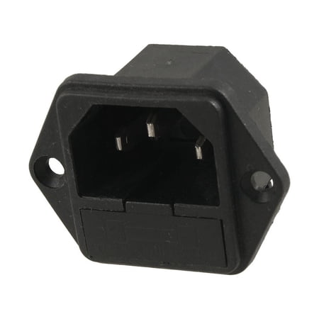 AC 250V 10A 3 Terminals IEC320 C14 Inlet Male Power Plug Nokrm