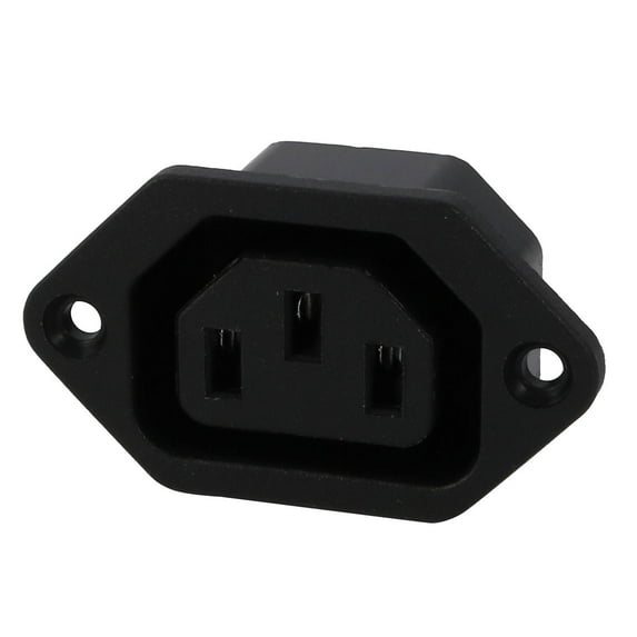 AC 250V 10A IEC 320 C13 Panel Mount Female Connector Socket
