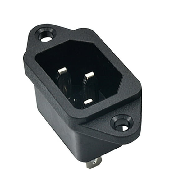 AC 250V 10A IEC320 C14 3 Pin Male Power Cord Inlet Socket