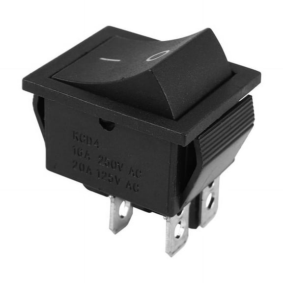 AC 250V 16A 4 Pin ON/ I/O 2 Position DPST Snap in Boat Rocker Switch 28x21mm