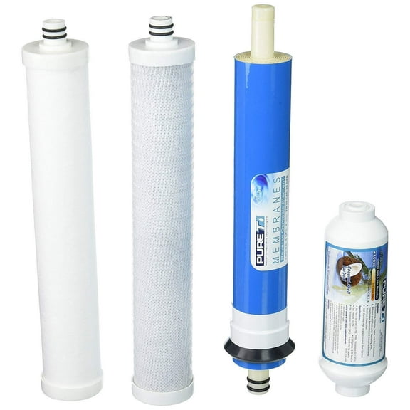 AC-30 Reverse Osmosis System Compatible Replacement Cartridge & Membrane 4 Set