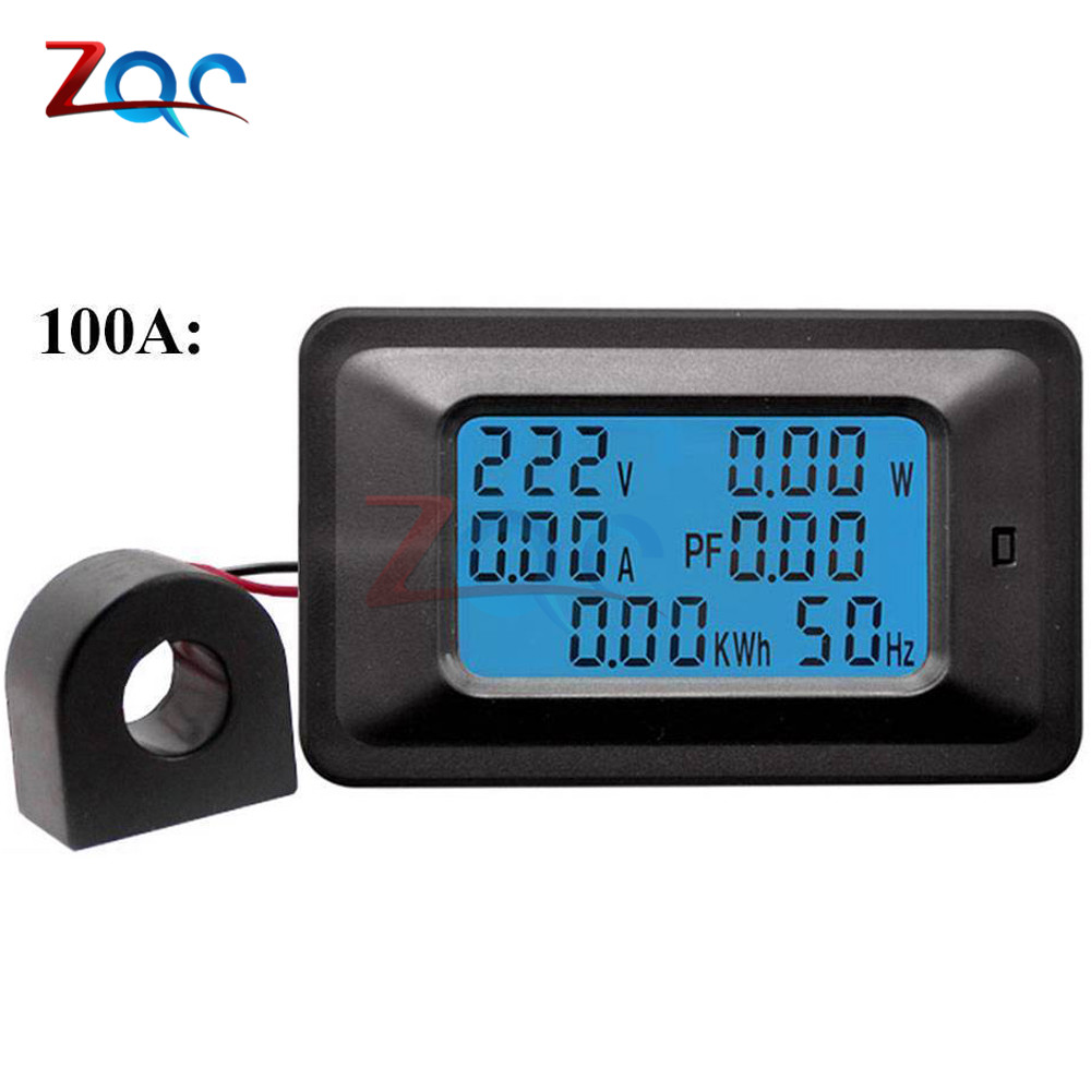 AC 5KW 85250V Digital Voltage Meters indicator Power Energy Voltmeter