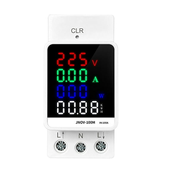 AC 70-270V 100A 25KW Multifunction AC Digital Voltage Ammeter Power Factor Meter Electric Energy Monitor Meter Wattmeter