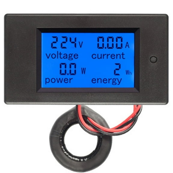 AC 80-260V 100A LCD Display Digital Current Voltage Power Energy Ammeter