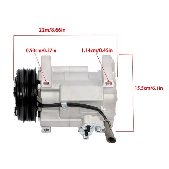 AC A/C Compressor For Chevy Silverado 1500 2500 3500 Silverado 1500 2500 3500 HD