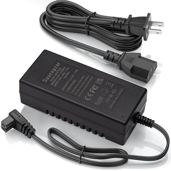 AC Adapter for 12V Refrigerator Freezer Fridge, DC14.5V AC 100-240V with 5.6ft AC Power Cord Power Cable for Car Refrigerator, 60W 80W 87W AC to DC Converter Power Supply for 12 Volt Fridge