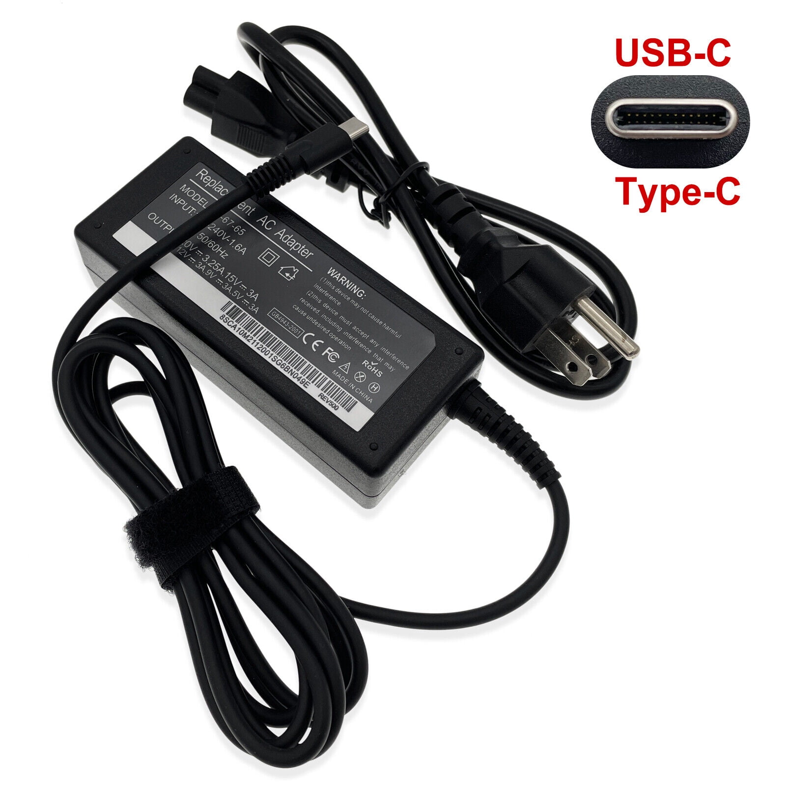 45W AC Adapter Charger For Dell Inspiron 14-3465 & Other Dell Laptops - 19.5V 2.31A Power Supply
