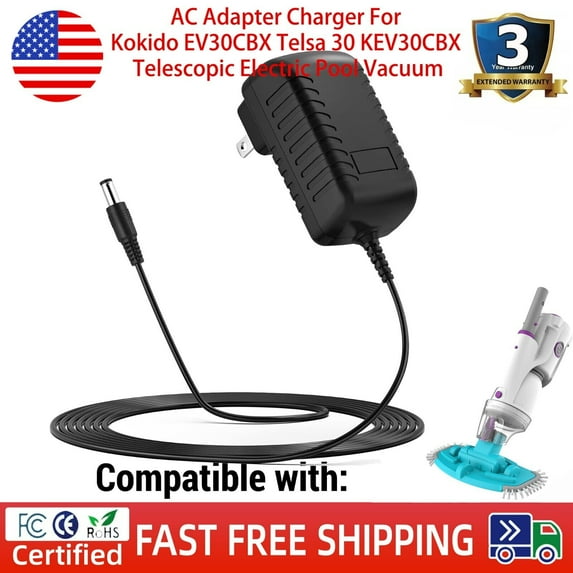 AC Adapter Charger For Kokido EV30CBX Telsa 30 KEV30CBX Telescopic Electric Pool