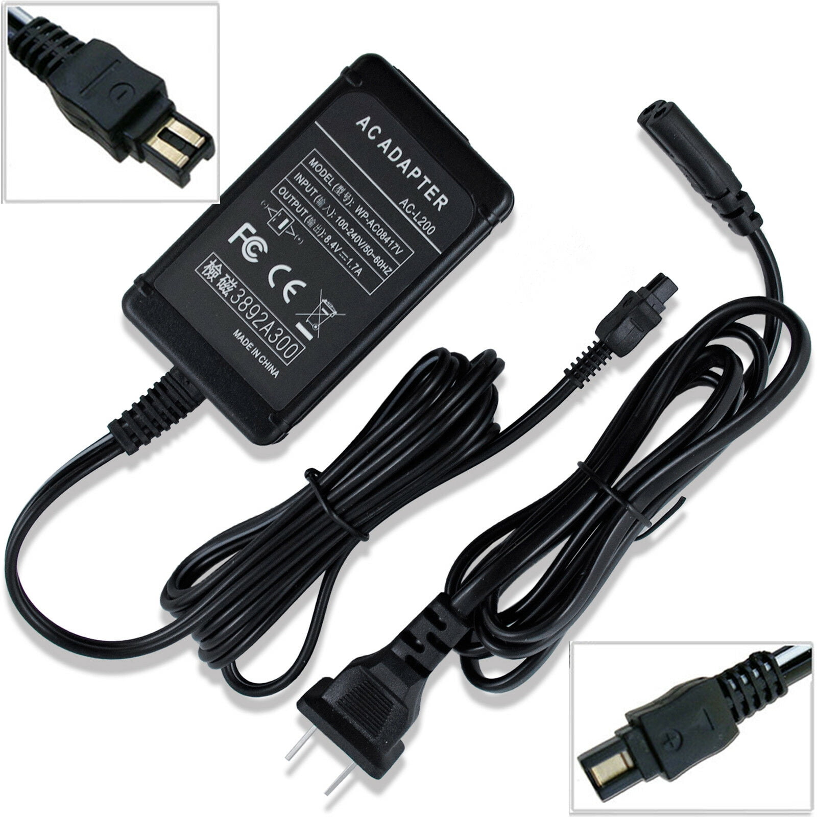 AC Adapter Charger Power For Sony HandyCam DCR-DVD508 DCR-DVD608E