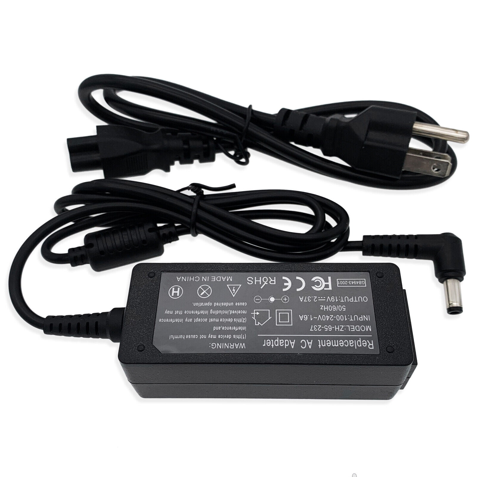 AC Adapter Charger for Toshiba PA5177U-1ACA 19V 2.37A 45W Laptop Power Supply